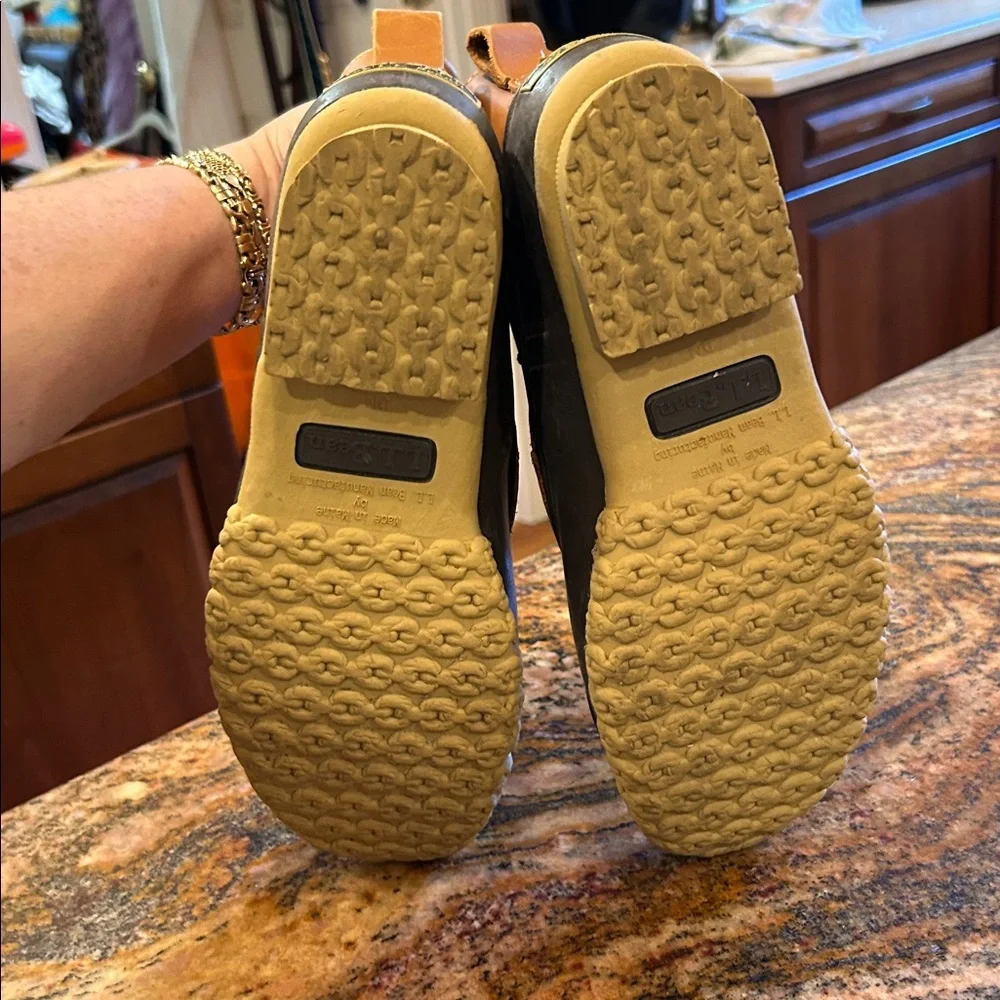 LLbean bean boots Brown Duck Boots with Zipper size7 medium - Picture 5 of 6